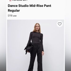 Lululemon dance studio pants black sz 6